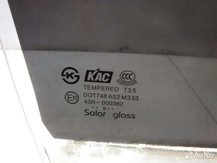 Стекло двери задней правой Chevrolet Captiva