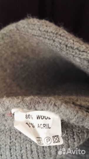 Новый женский берет из мохера и акрила беж. цвета