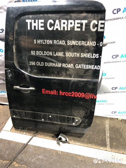 Дверь сдвижная задняя левая Peugeot Partner B9