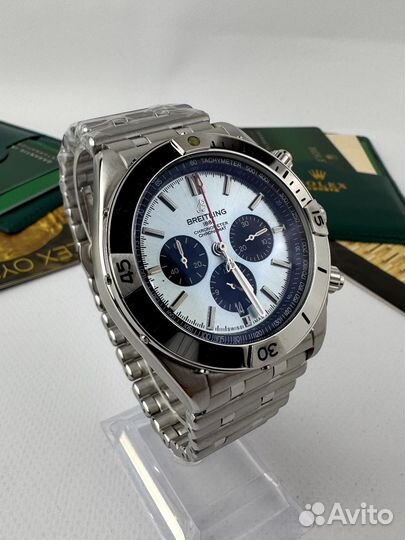 Мужские часы Breitling chronomat blue