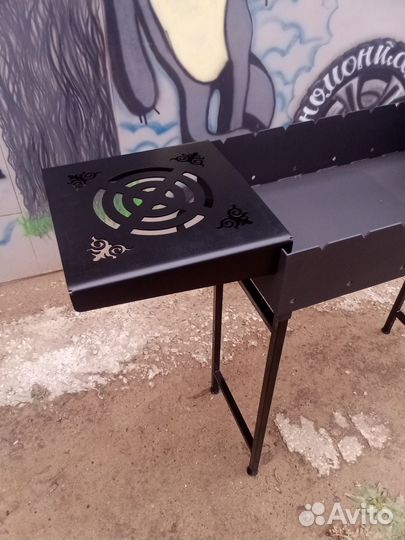 Мангал с подказанником + казан на 10лт