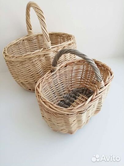 Корзина плетёная ручной работы