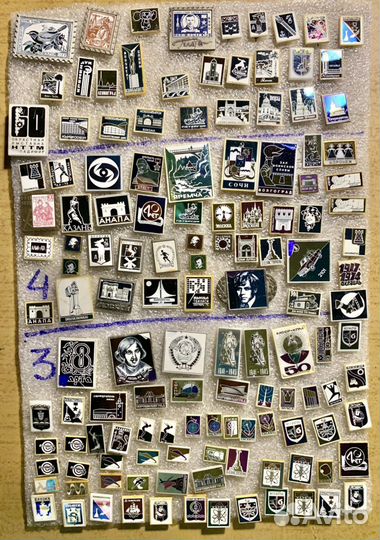 7 - значки ситаловые, туризм и ВДНХ