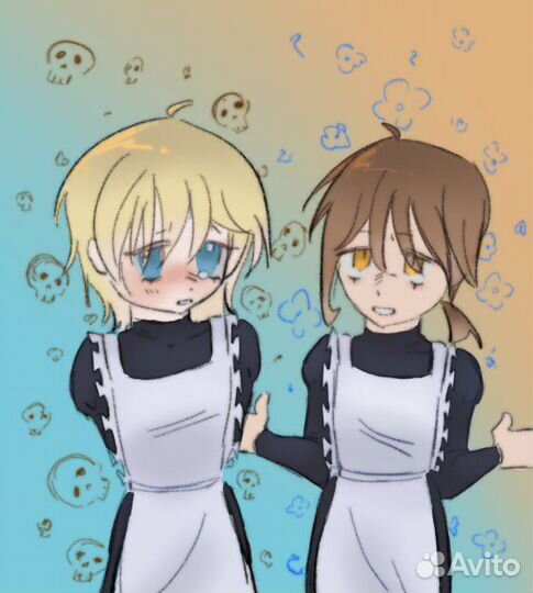 Рисую арты на заказ коммишен