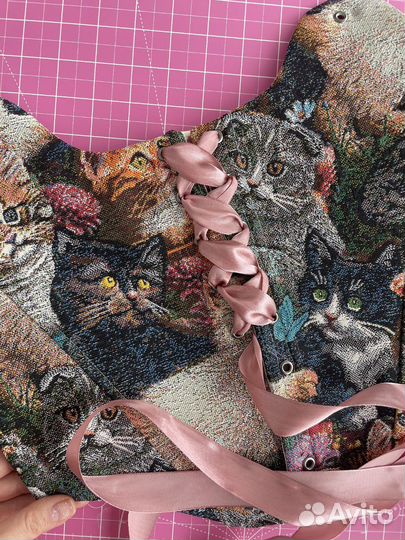 Топ корсет из гобелена