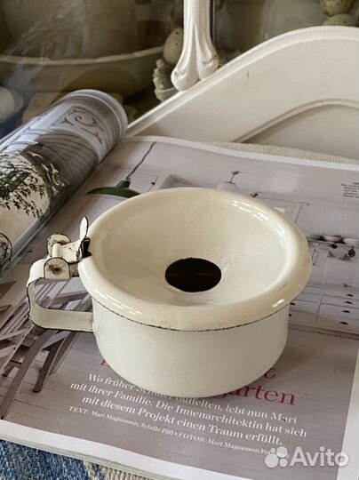 Эмалированная посуда старинная