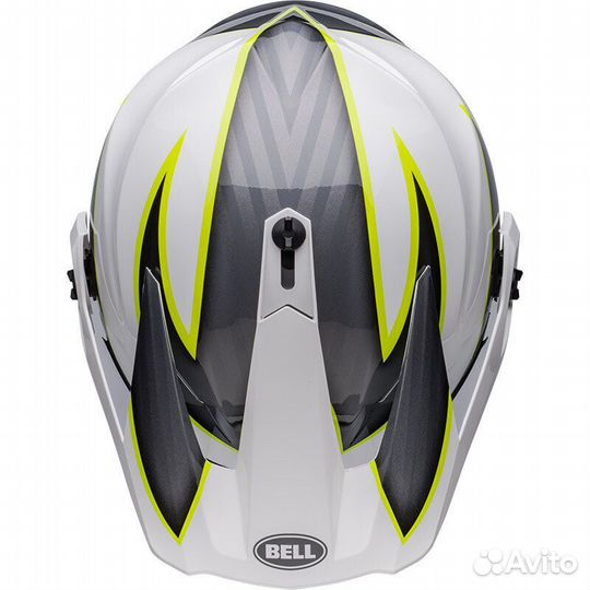 Bell Mx-9 Adv Mips Dalton Мотошлем White Yellow Же