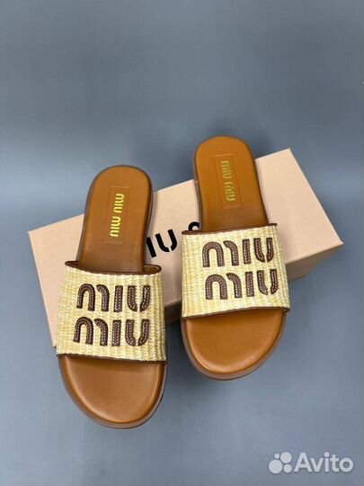 Шлёпанцы Miu Miu