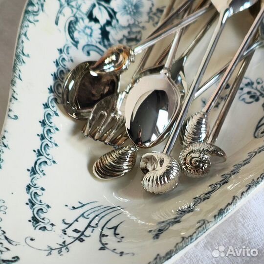 Винтажный голландский набор кофейных ложечек