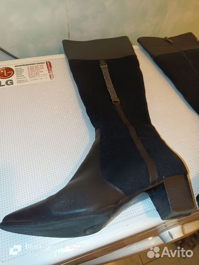 Демисезонные-зимние женские сапоги 38 размера почт