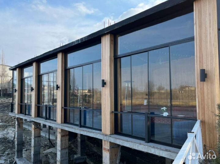 Алюминиевые окна. Раздвижное Остекление