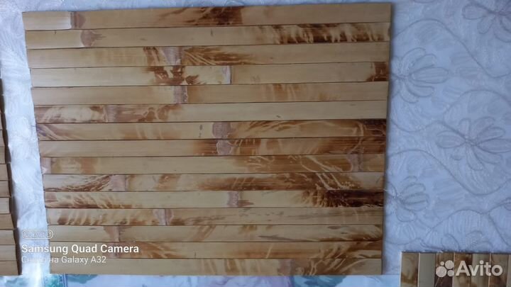 Бамбуковые подставки под тарелки и горячее