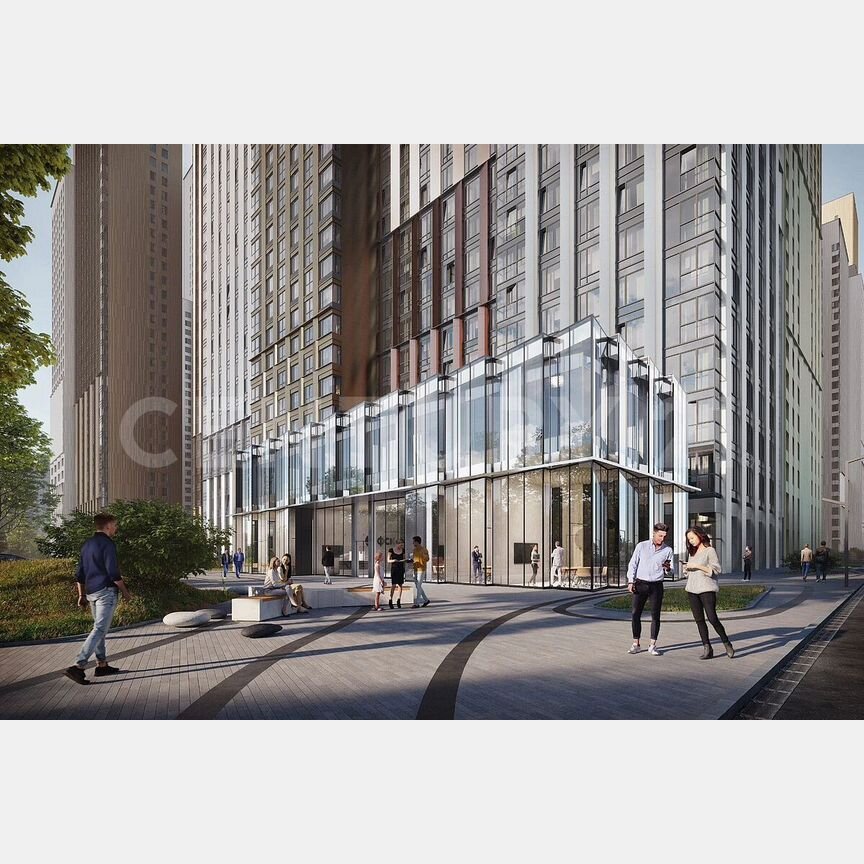 2-к. квартира, 53,3 м², 23/44 эт.