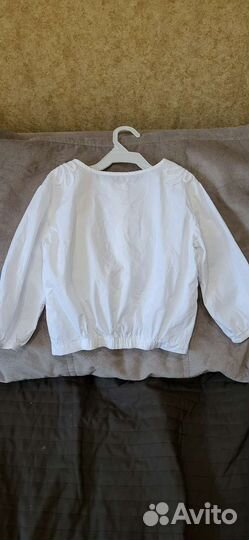 Белая блузка на 116-122