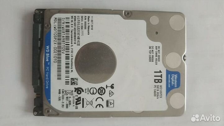 Жесткий диск не рабочий для нотебука