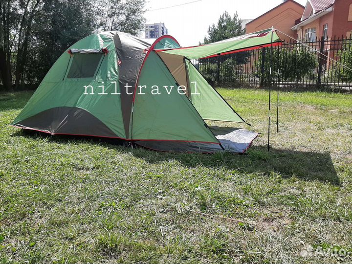Палатка туристическая 4 местная с тамбуром