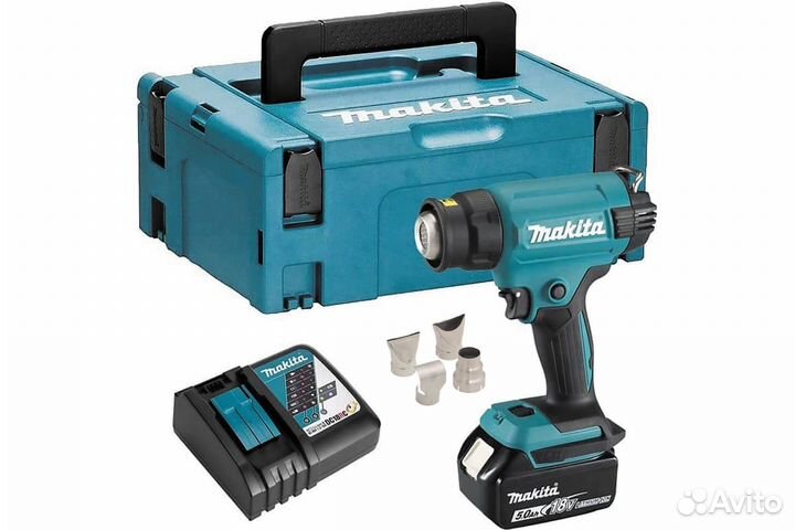 Тепловой пистолет-фен Makita LXT 18В DHG181RT1J ак