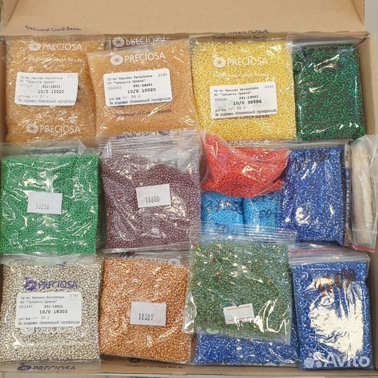 Бисер чешский preciosa остатки
