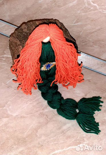 Поделка в сад,Кукла макраме,русалка