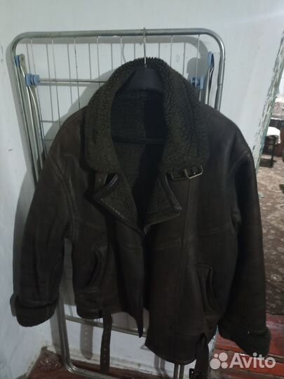 Кожаная дубленка мужская