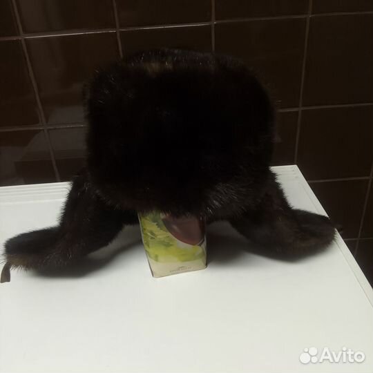 Норковая шапка мужская ушанка