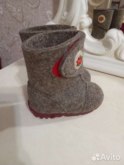 Зимние сапожки для девочки 21р