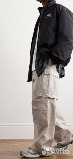 Balenciaga Baggy Cargo Pants White
