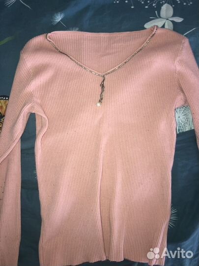 Кофта в рубчик женская