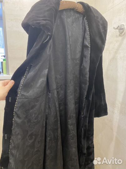 Шуба из канадской стриженной норки