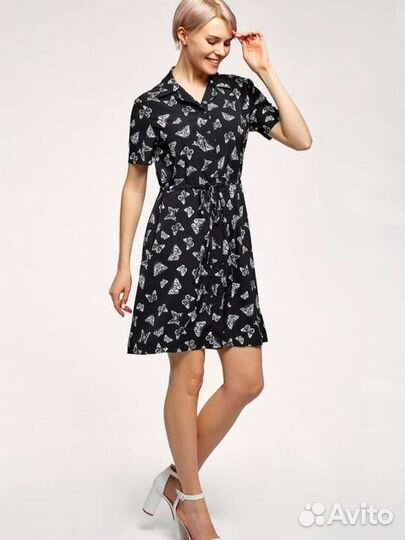 Платье с бабочками Oodji