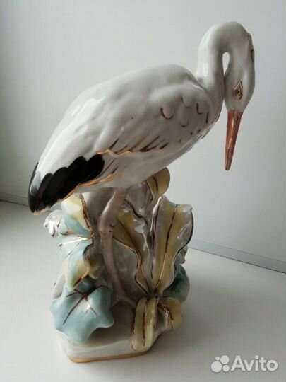 Статуэтка Цапля, Дулево, 66г, СССР