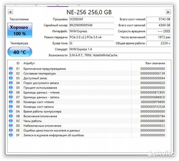 Ssd m2 nvme 256gb