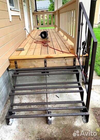 Забежная лестница с установкой