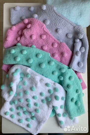 Кофта из плюшевой пряжи