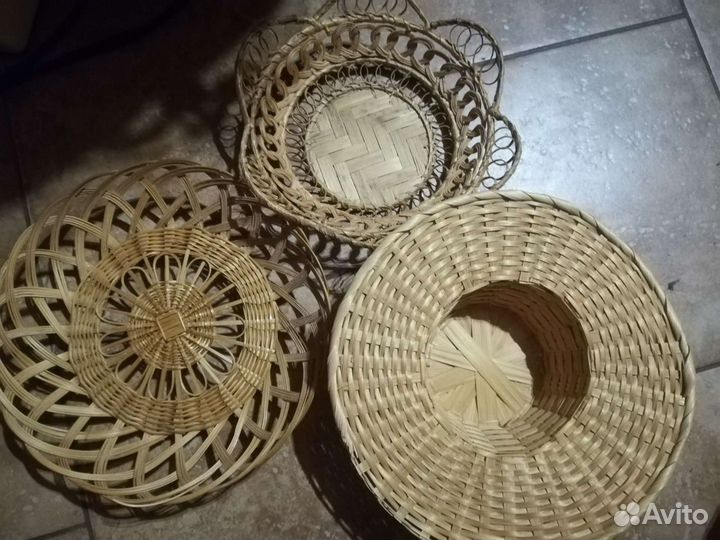 Блюда соломенные