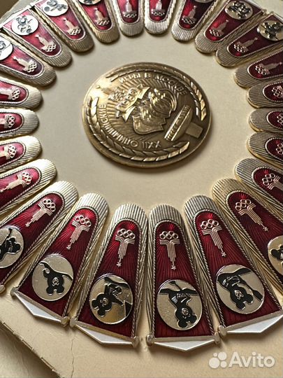 Набор значков Олимпиада 1980 г