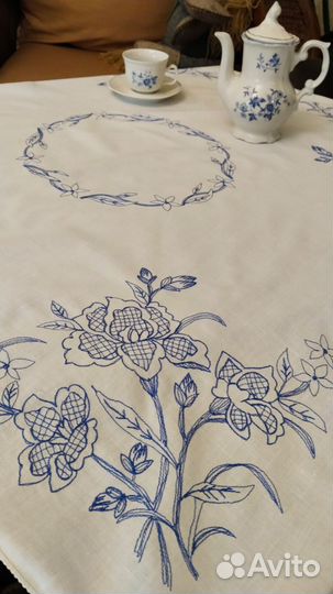 Скатерти чайные, винтаж Европа