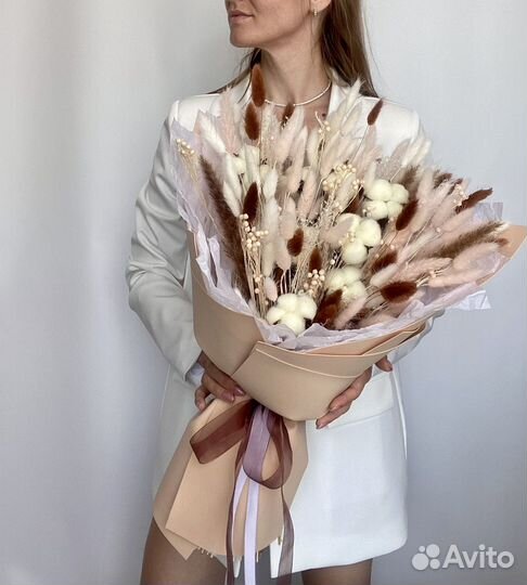 Букет из сухоцветов . Композиция из сухоцветов