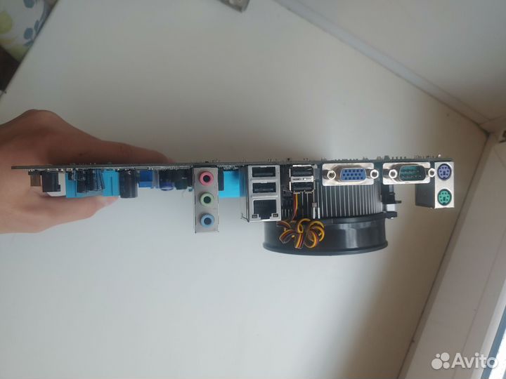 Материнская плата lga775 ddr3+кулер+процессор