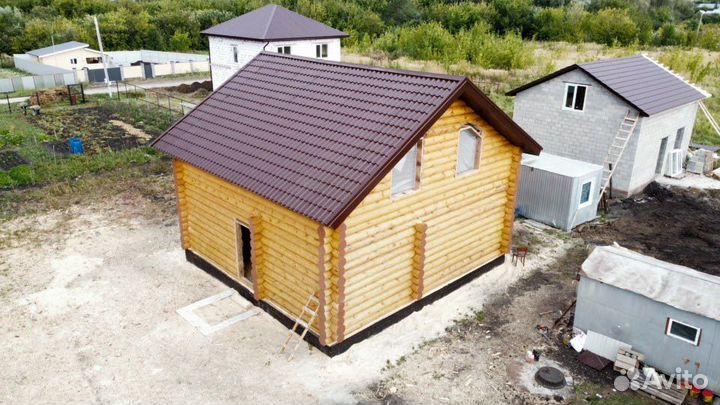 Дом 9х9 из сруба ручной рубки