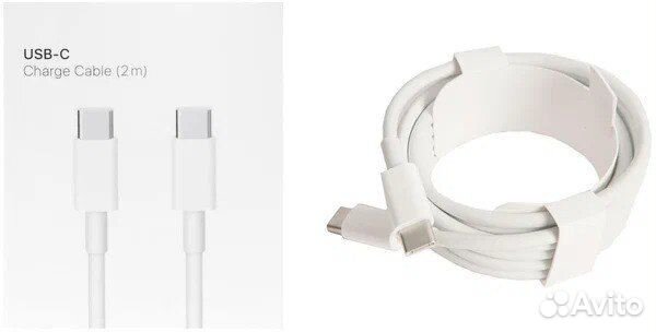 USB-C Кабель для iPhone 15 USB-C 2m в коробке