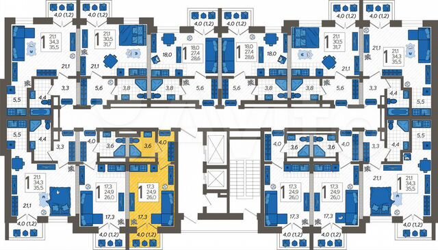 Квартира-студия, 26 м², 11/12 эт.
