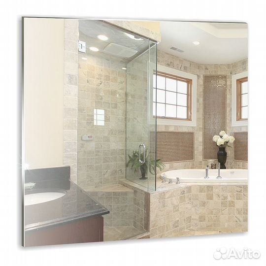 Зеркало mixline квадрат 400*400 б/полки