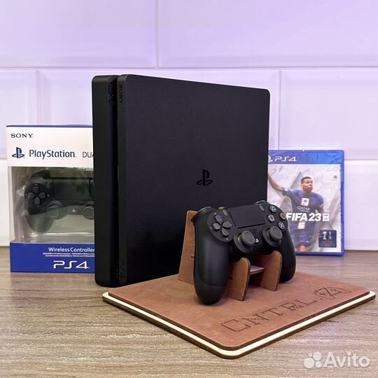 Sony PS4 Slim 1TB +70 Игр /Fifa 23 +2 Джойстика