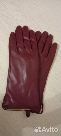 Перчатки женские кожаные 8,5 размер