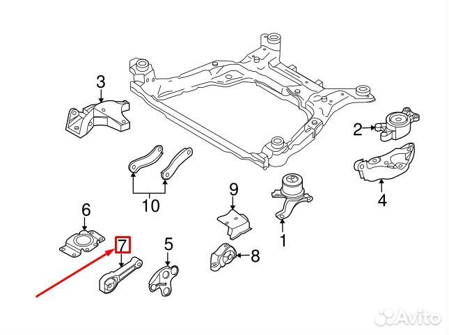 31670126 Опора подушка на Volvo 31430441