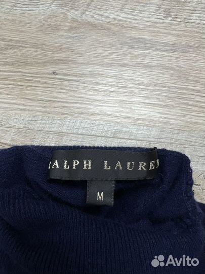 Женский синий кашемировый бадлон Ralph Lauren