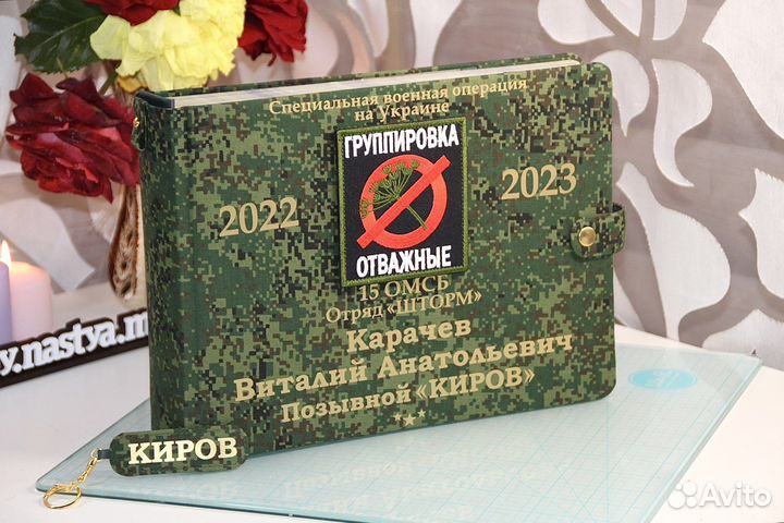 Военный именной альбом сво. Дембельский