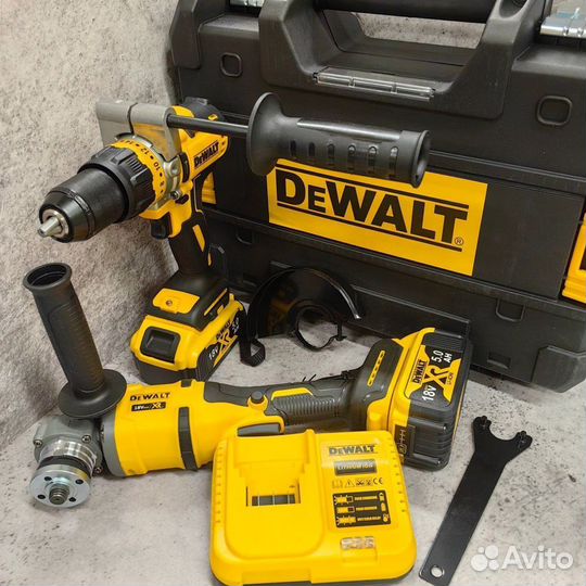 Набор Шуруповерт 80нм + Болгарка dewalt 2в1