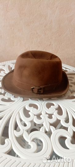 Шляпа мужская/ замша